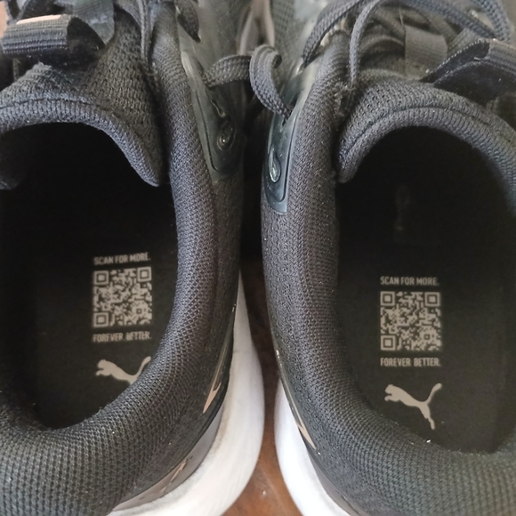 Women PUMA Lite Black Athletic Shoes sz 9 - Picture 9 of 10